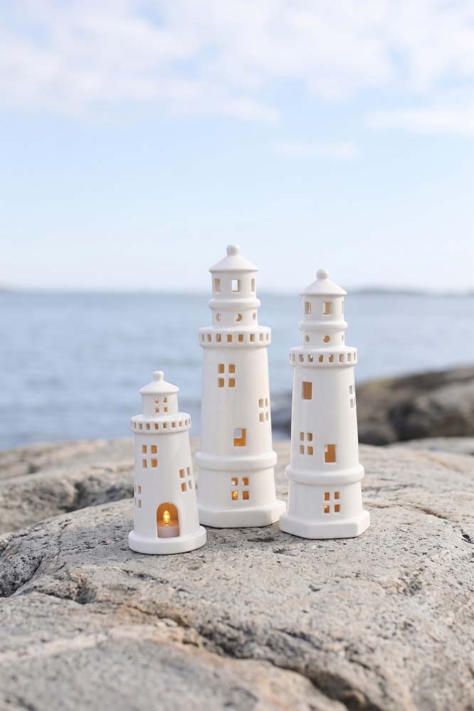 Fyrtårn med led lys