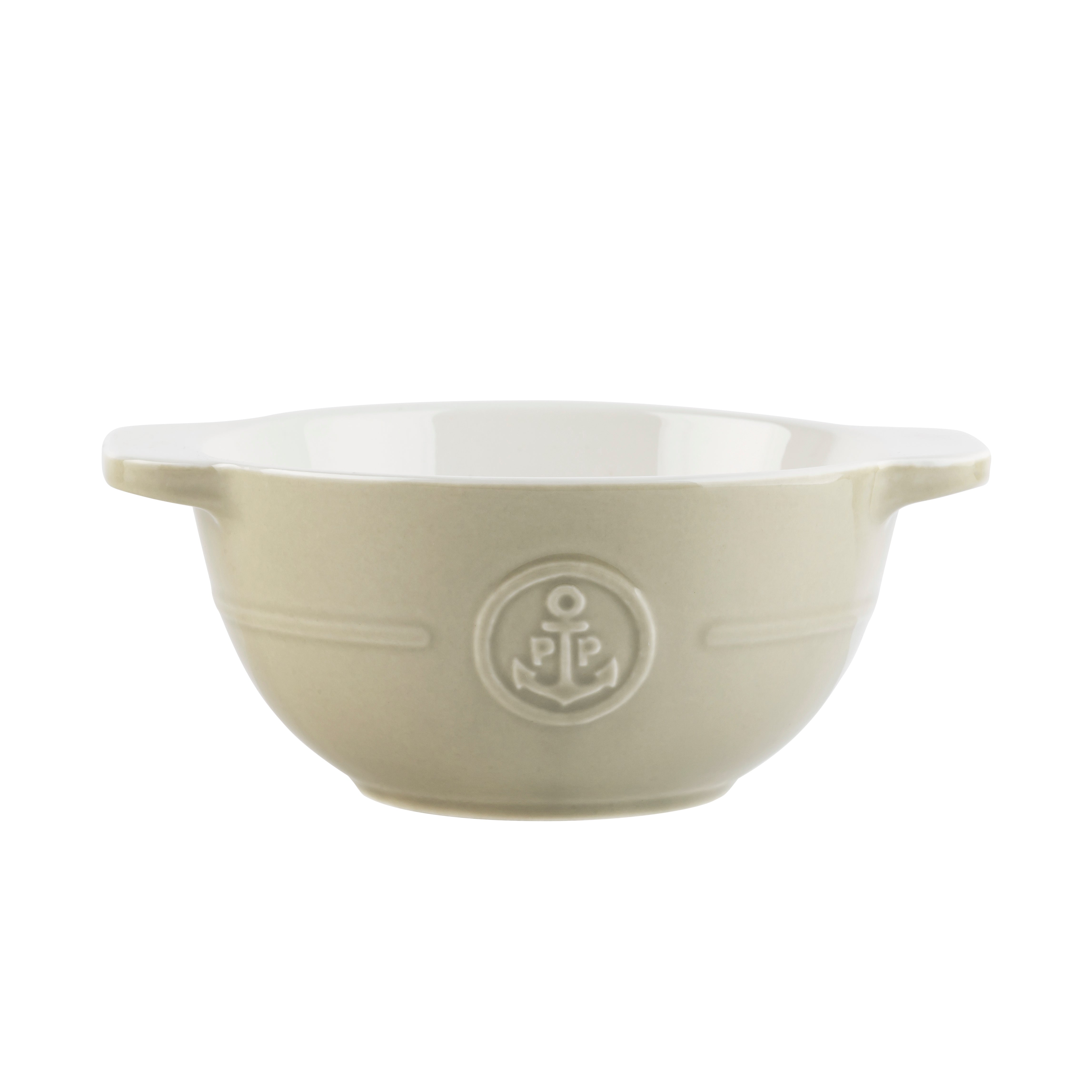 ILDFAST FORM DYP SKÅL 13 CM BEIGE