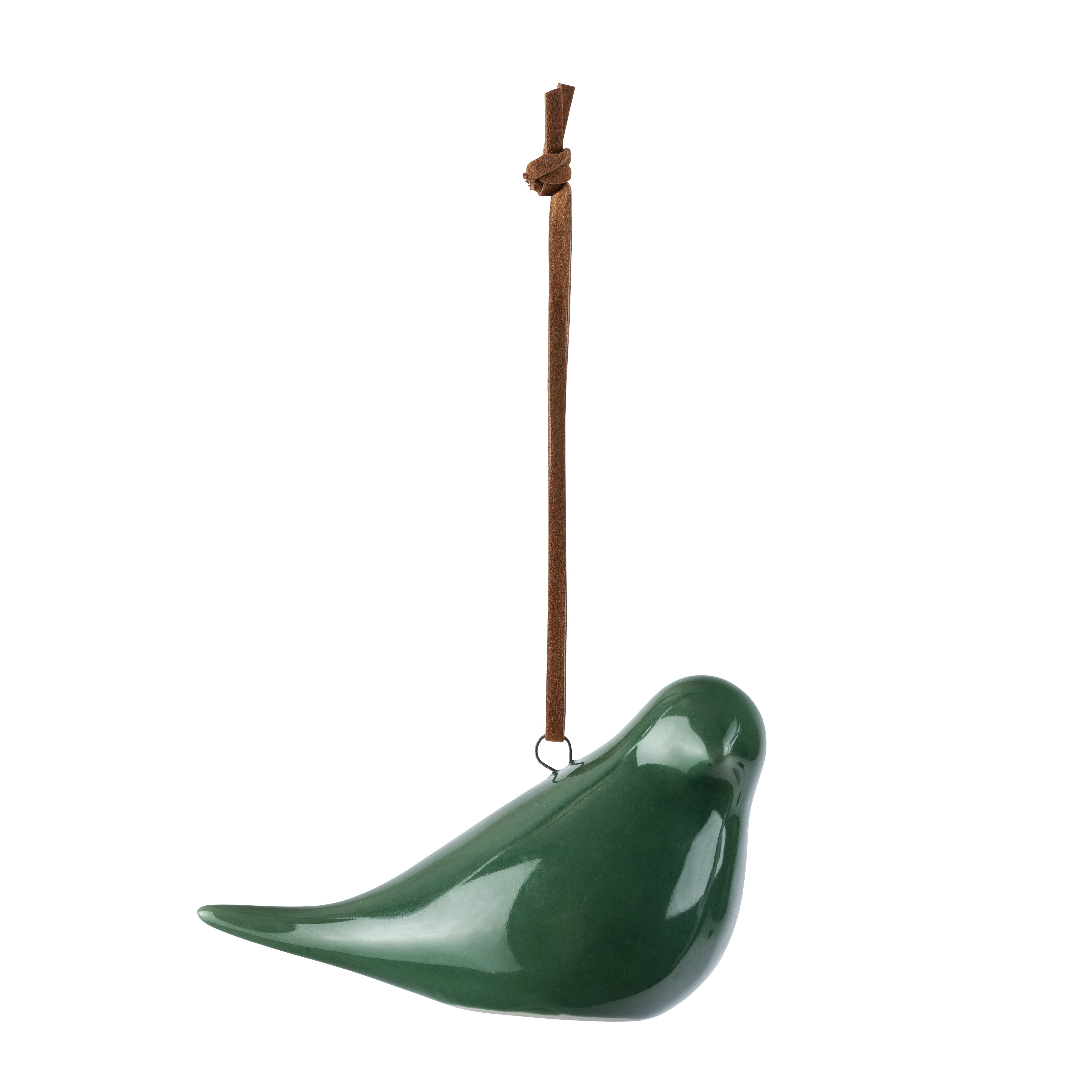 TURTELDUER PORSELEN HENG 2 PK GRØNN MÅL: 8,2 X 3,8 CM
