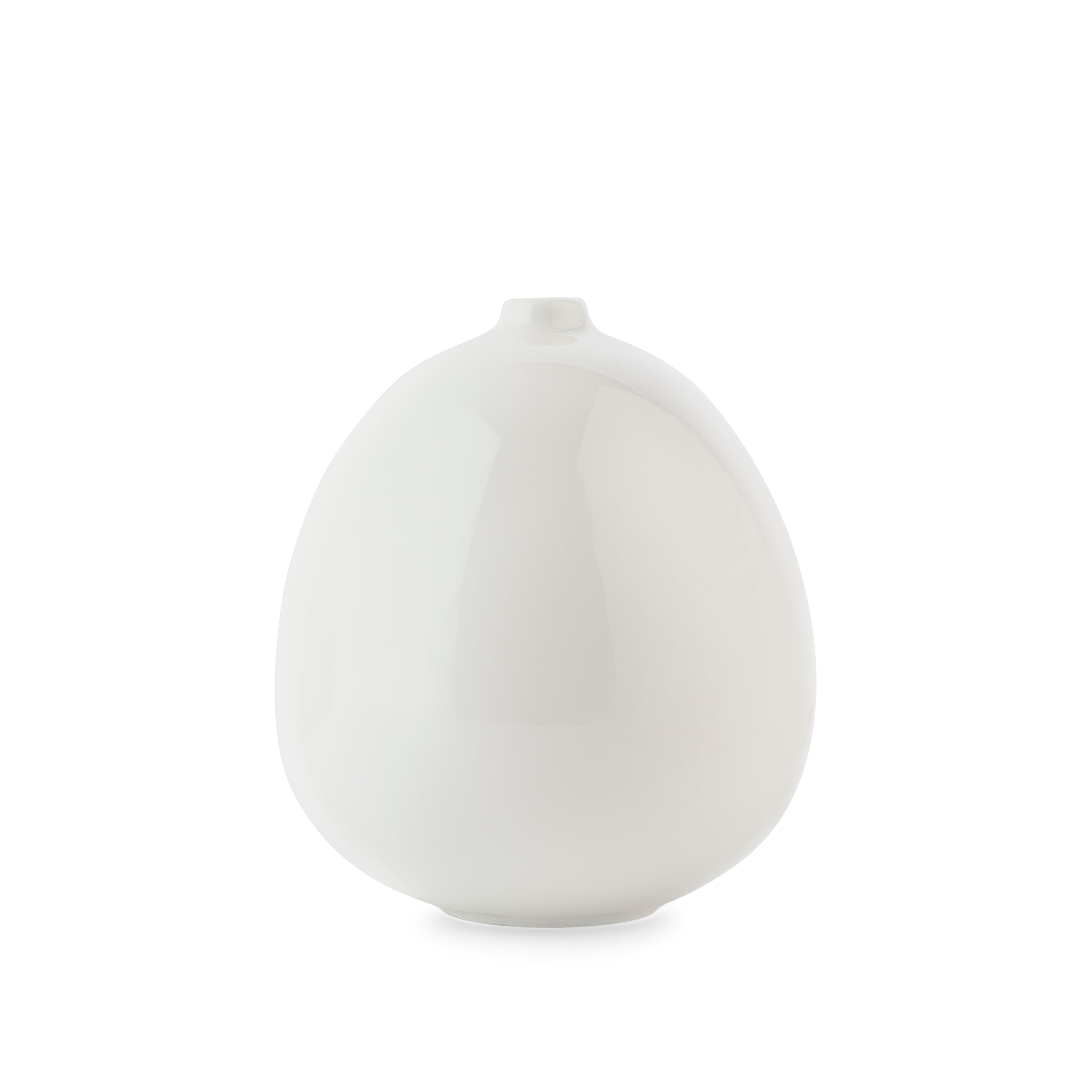 VASE 10,5 X 12 CM HVIT