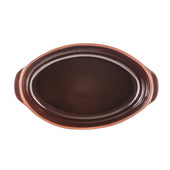 TERRA OVAL FORM 24,5 CM BORDEAUX