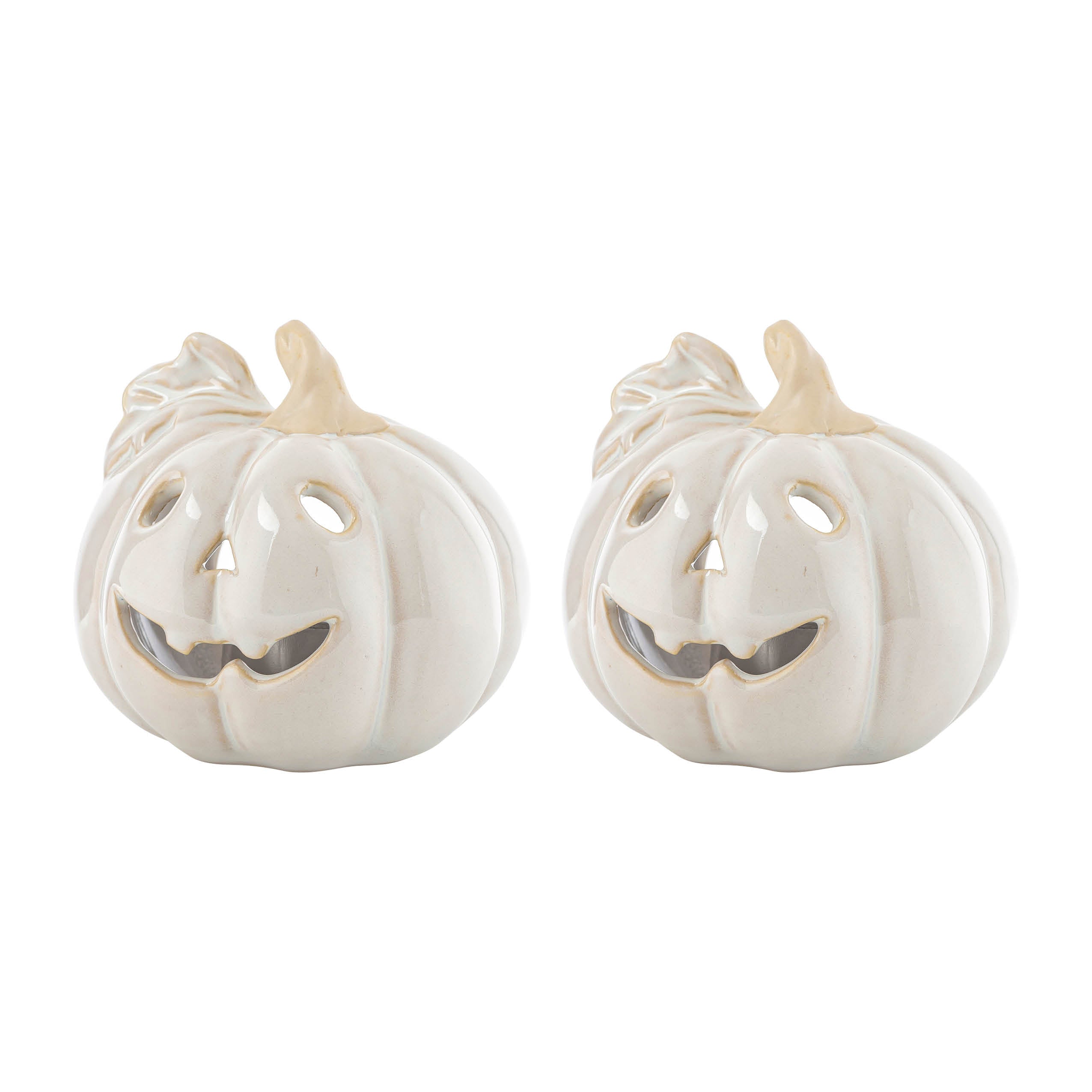 GRESSKAR LYSLYKT KERAMIKK 8,9 x8,5 CM 2 PK