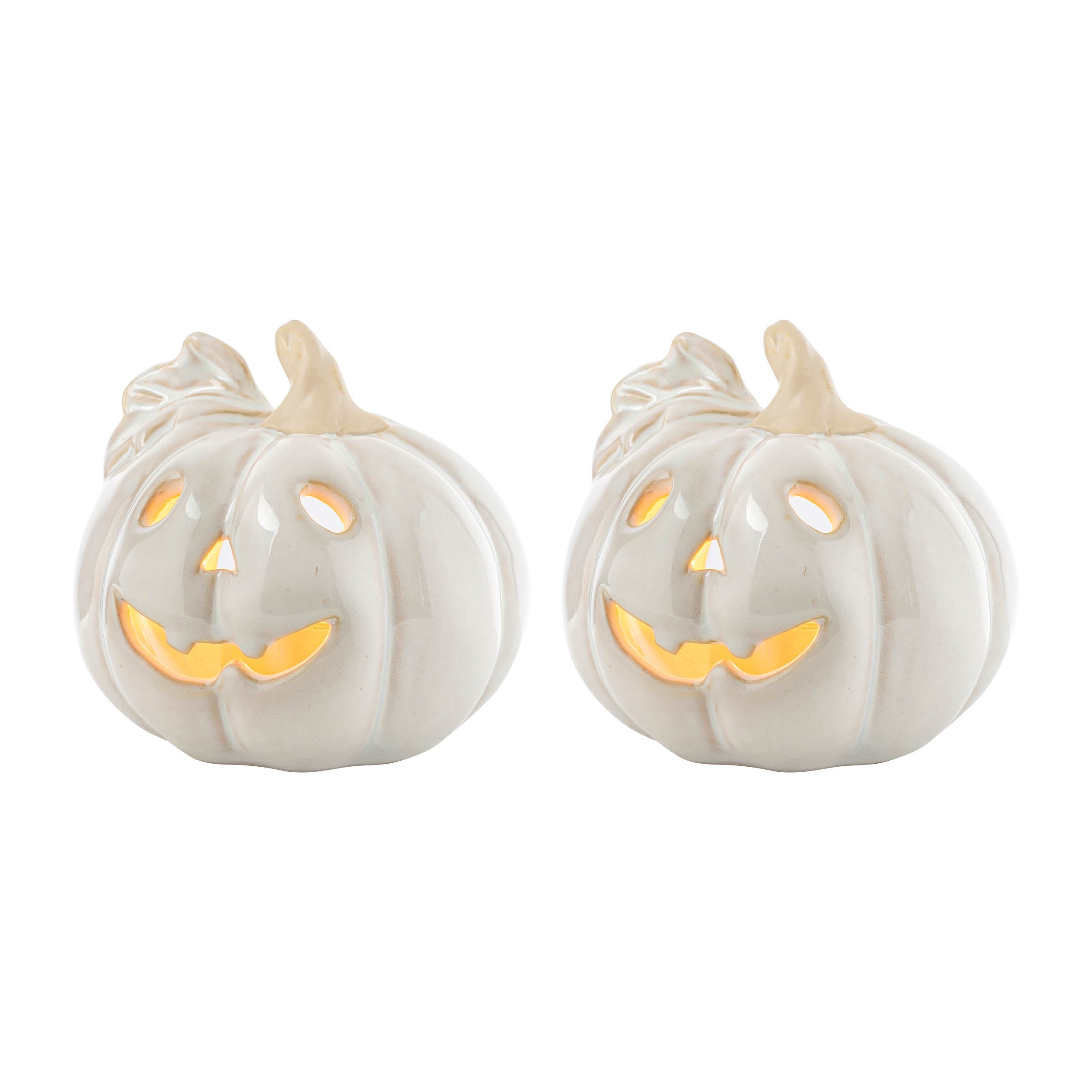 GRESSKAR LYSLYKT KERAMIKK 8,9 x8,5 CM 2 PK