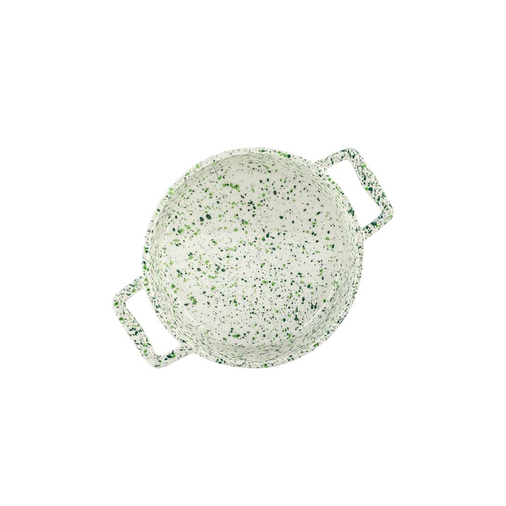 ILDFAST RUND FORM SPOTFARGE GRØNN 17 CM