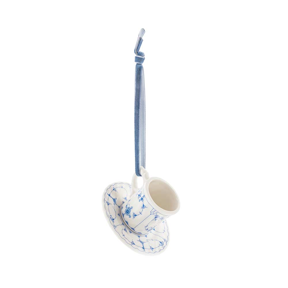 KOPP OG SKÅL MINI STRÅMØNSTER ORNAMENT 9x5x9 CM