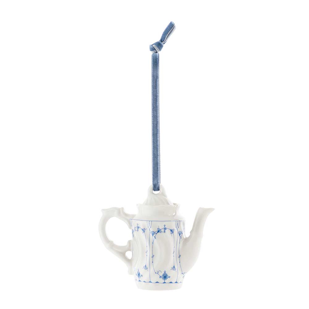 KAFFEKANNE MINI STRÅMØNSTER ORNAMENT 9x5x9 CM
