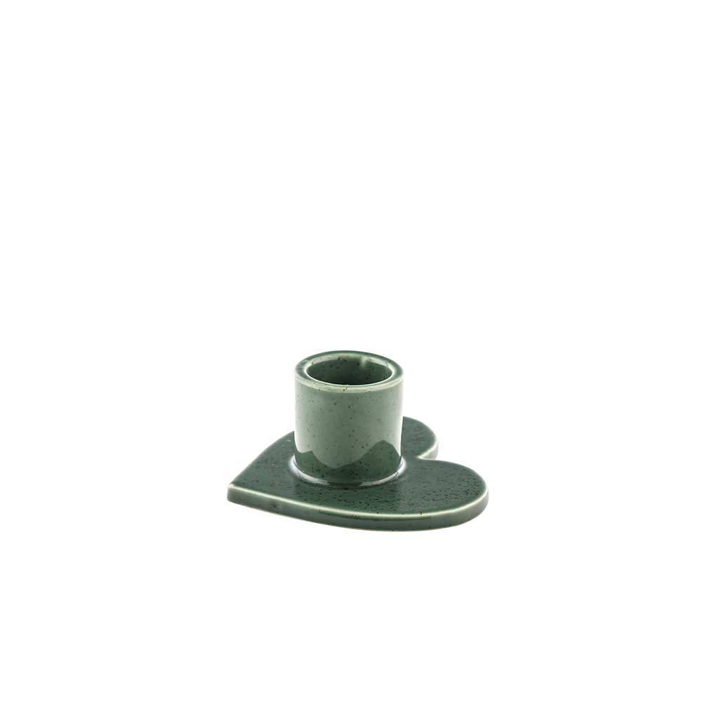 LYSESTAKER PORSELEN STJERNE HJERTE TRE 3 PK