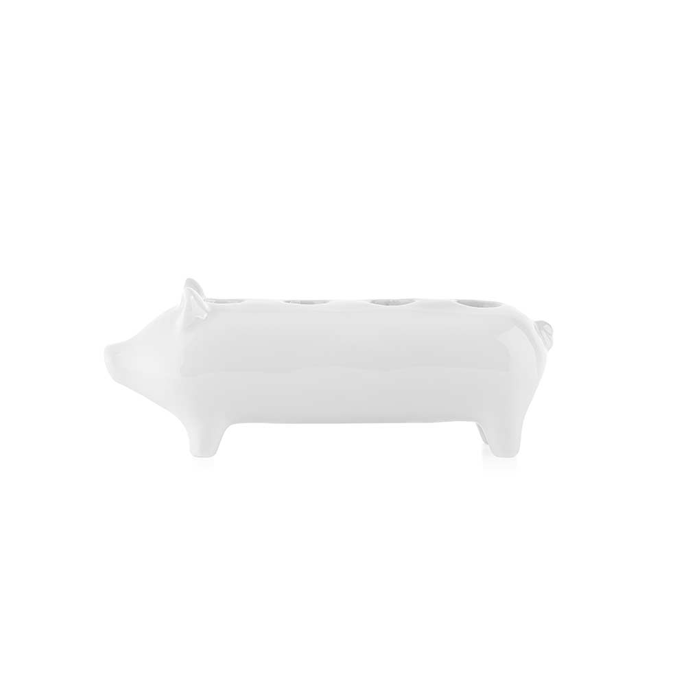 HELDIGGRIS PORSELEN ADVETSTAKE HVIT 19 CM