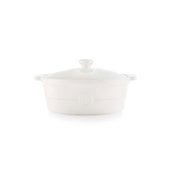 ILDFAST RUND FORM MED LOKK 24 CM HVIT