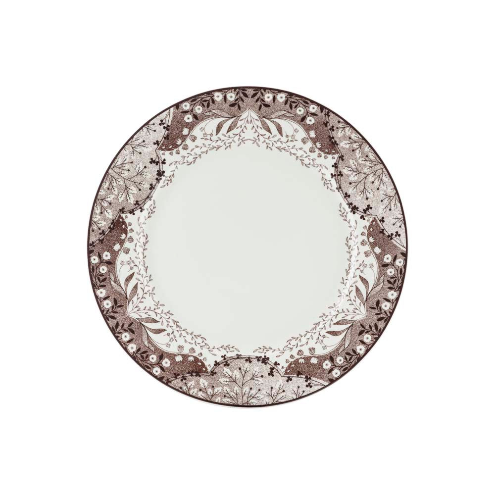 TALLERKEN 27 CM BRUN