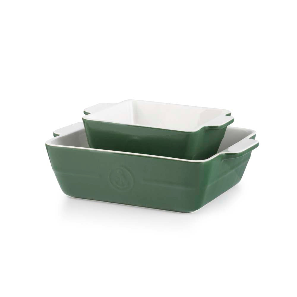 ILDFAST FORM KVADRATISK 2PK 12 CM + 18 CM GRØNN