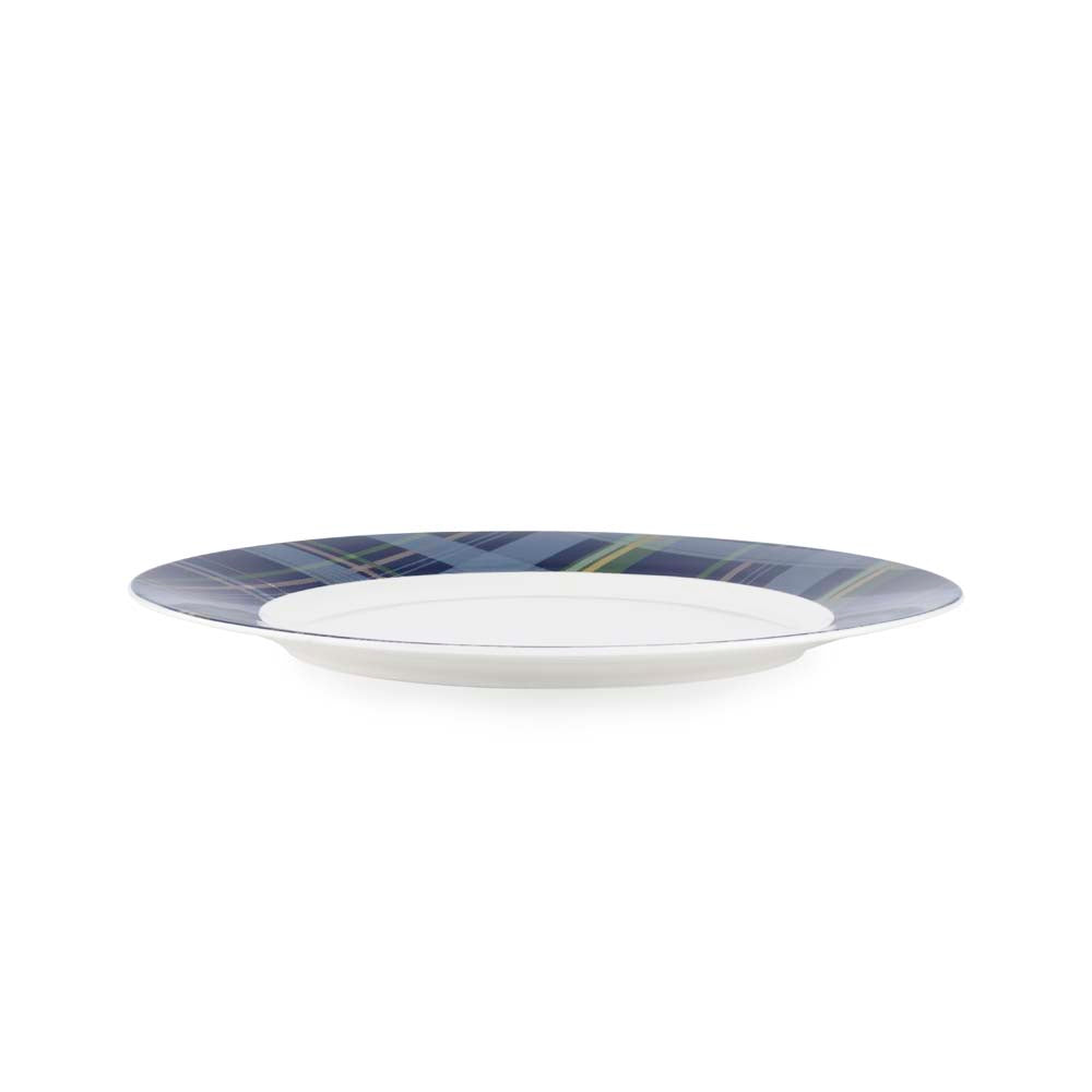 TALLERKEN BLÅRUTETE 27 CM