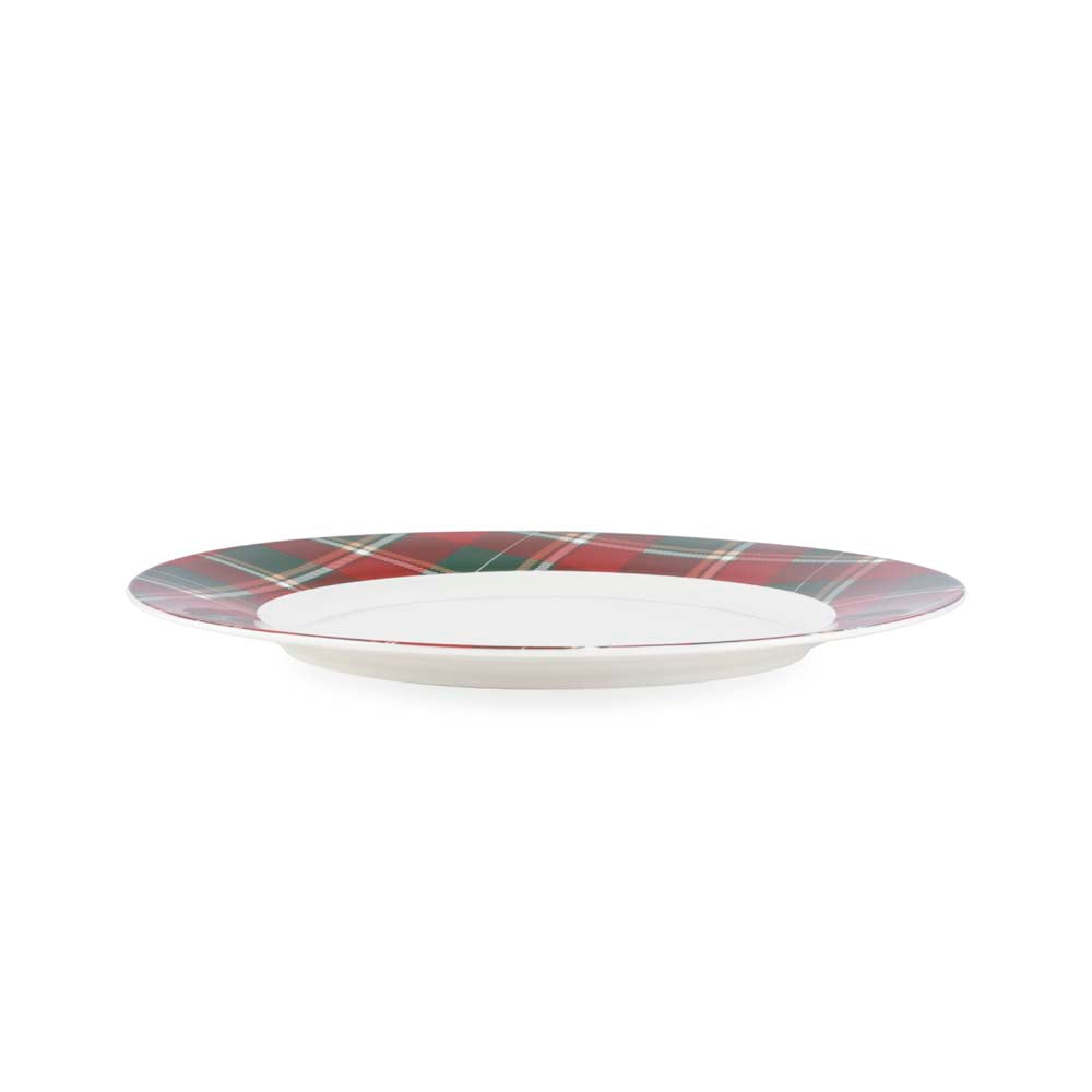 TALLERKEN RØDRUTETE 27 CM