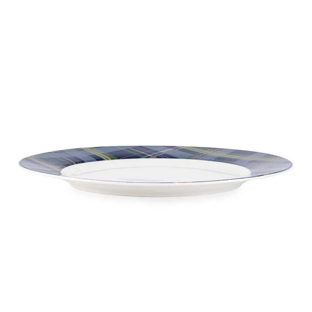 DEKKETALLERKEN BLÅRUTETE 31 CM