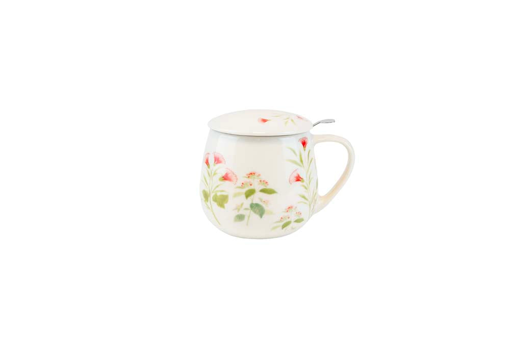 TEKRUS M/LOKK & SIL ROSA BLOMST
