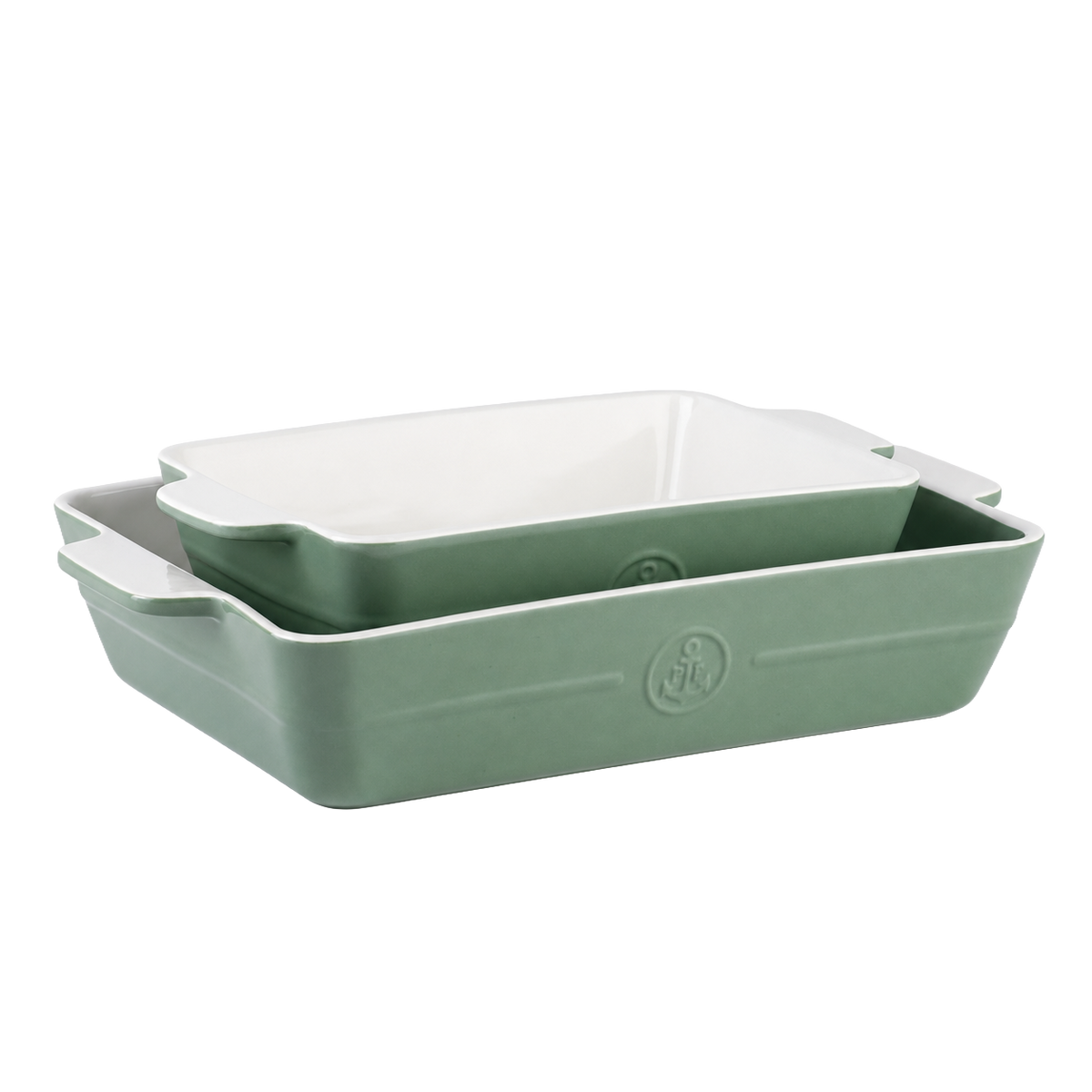 ILDFAST SETT 2 PK. 32.5X20.5 / 23X19,4 CM GRØNN
