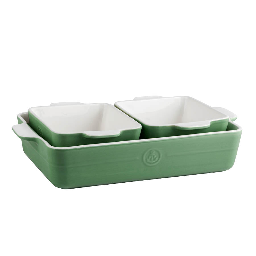 ILDFAST SETT  3 PK. / 1 X 33 CM + 2 X 16 CM GRØNN