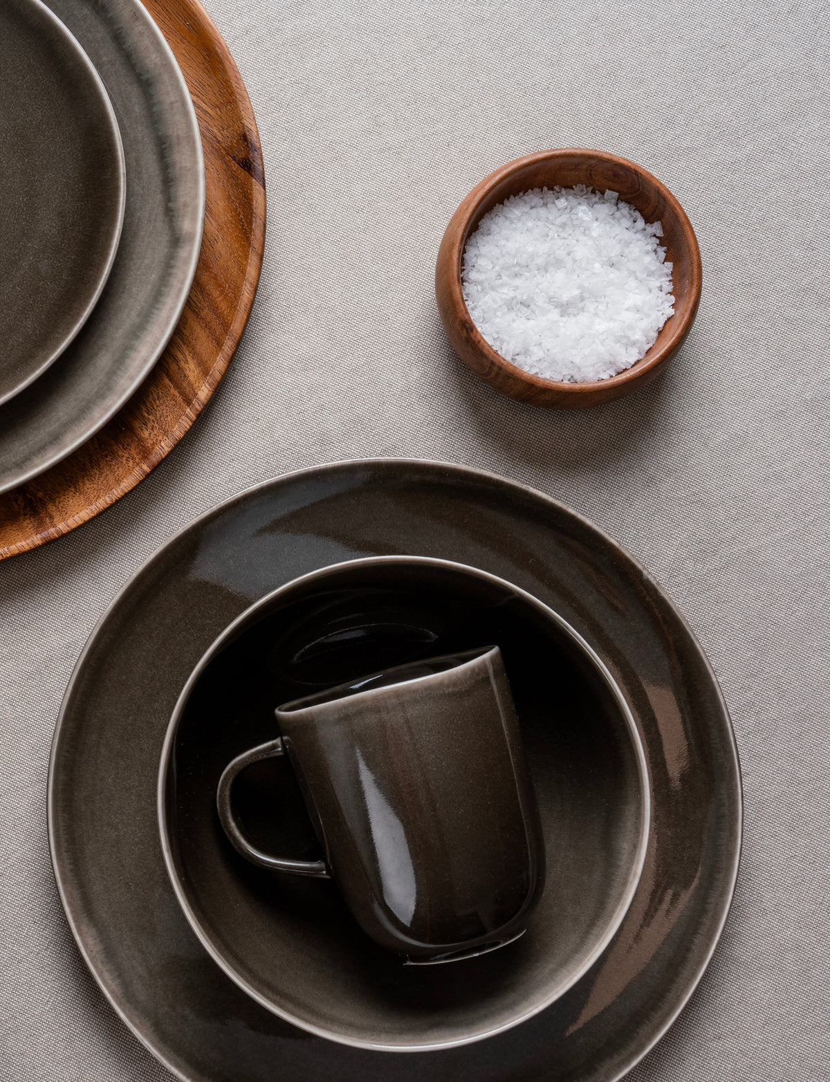 ELLIE MUG WITH HANDLE 33 CL NOUGAT