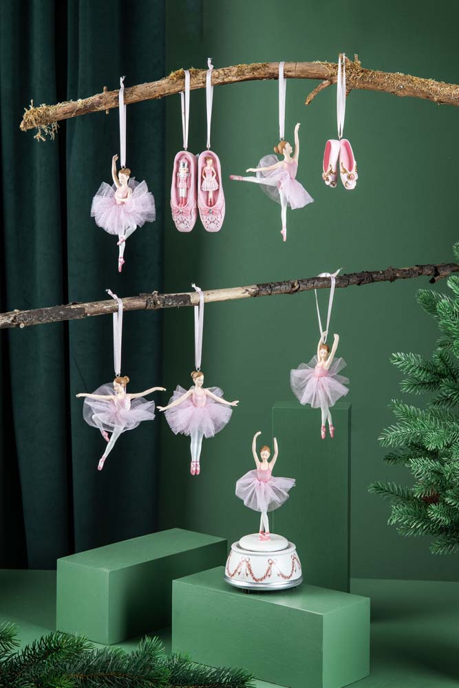 BALLERINA HENGEPYNT Sous-sus ROSA 12 CM
