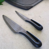 KNIVSETT 2 DELER SORT / 10 CM + 16 CM