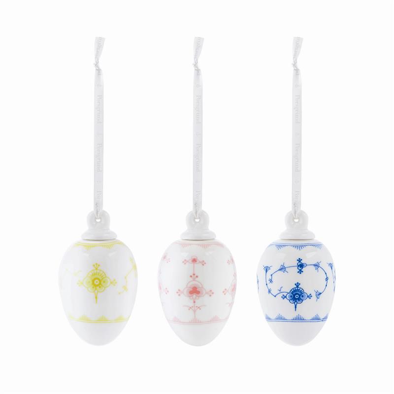 PORSELENSEGG STRÅMØNSTER - 3PK