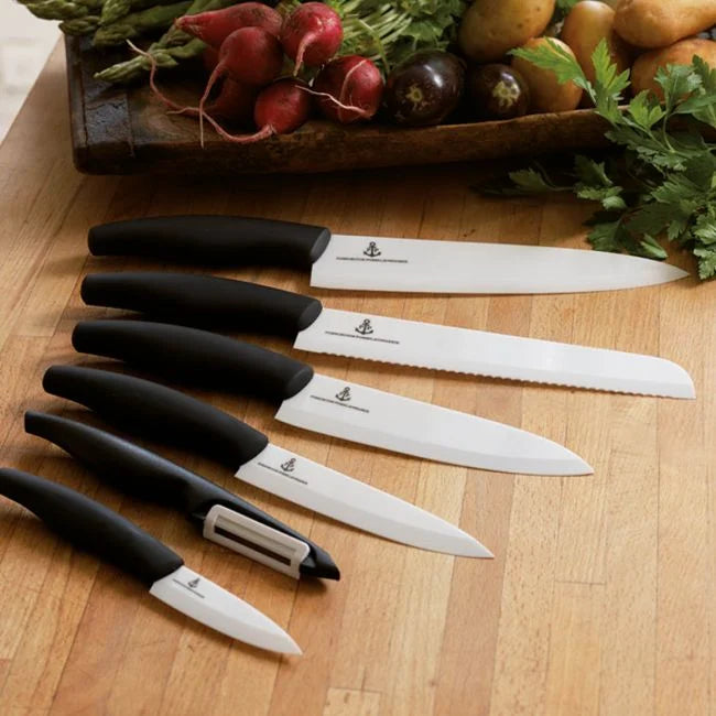 GRØNNSAKSKNIV 13 CM HVITT KNIVBLAD