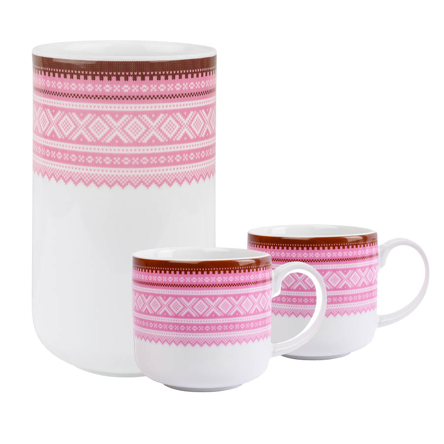 Marius Vase og Krus Rosa