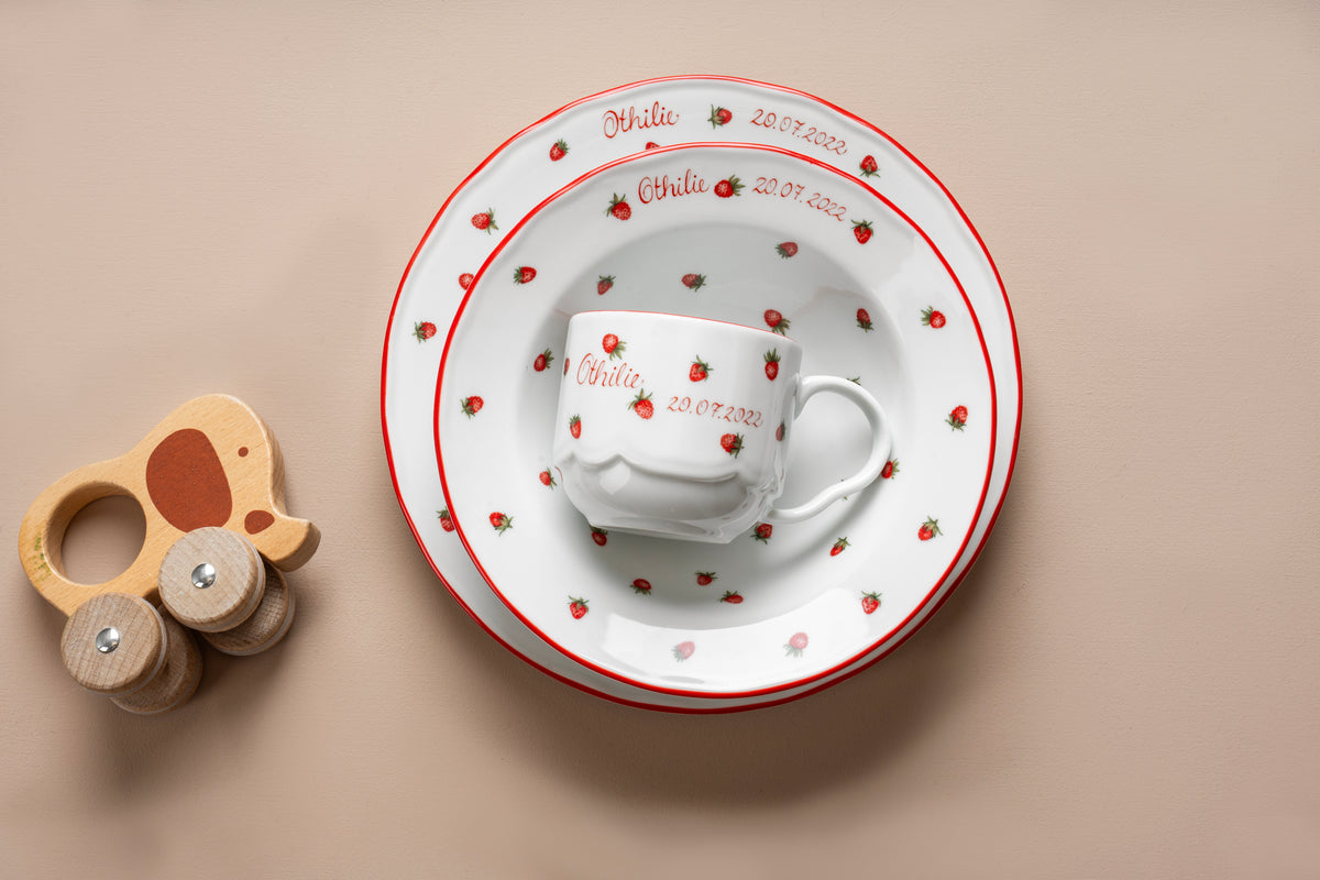 CHILDREN'S SET WILD STRAWBERRY 3 PIECES