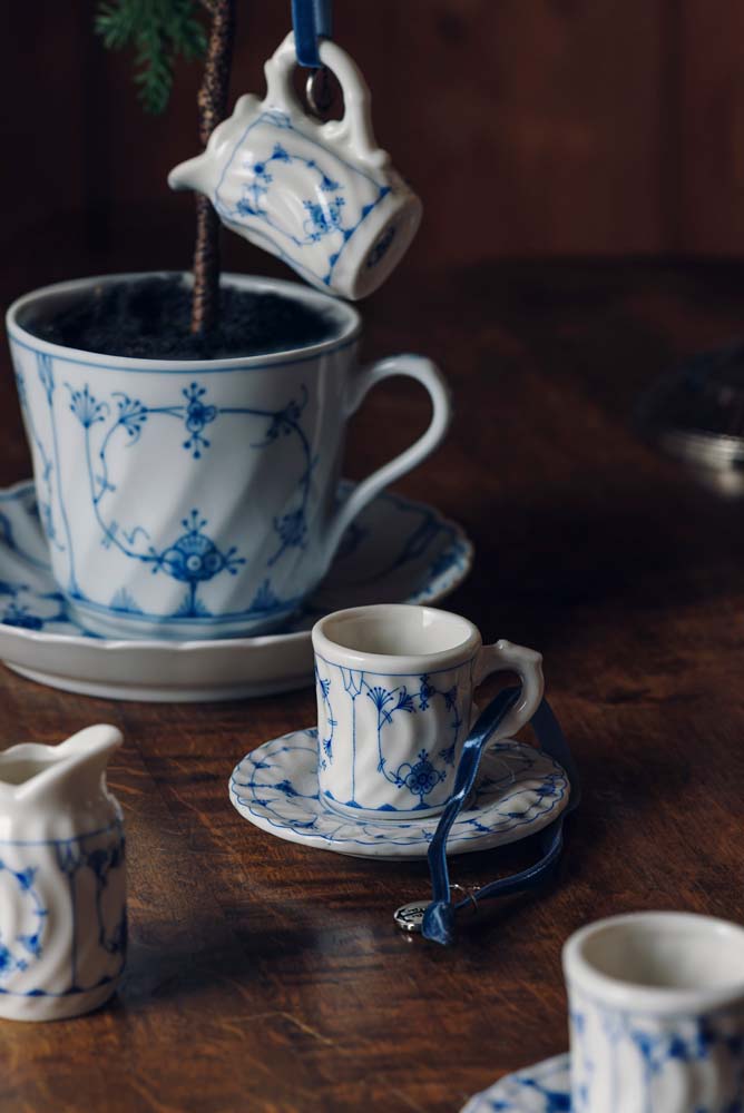 FLØTEMUGGE MINI STRÅMØNSTER 7,3x6x6 CM