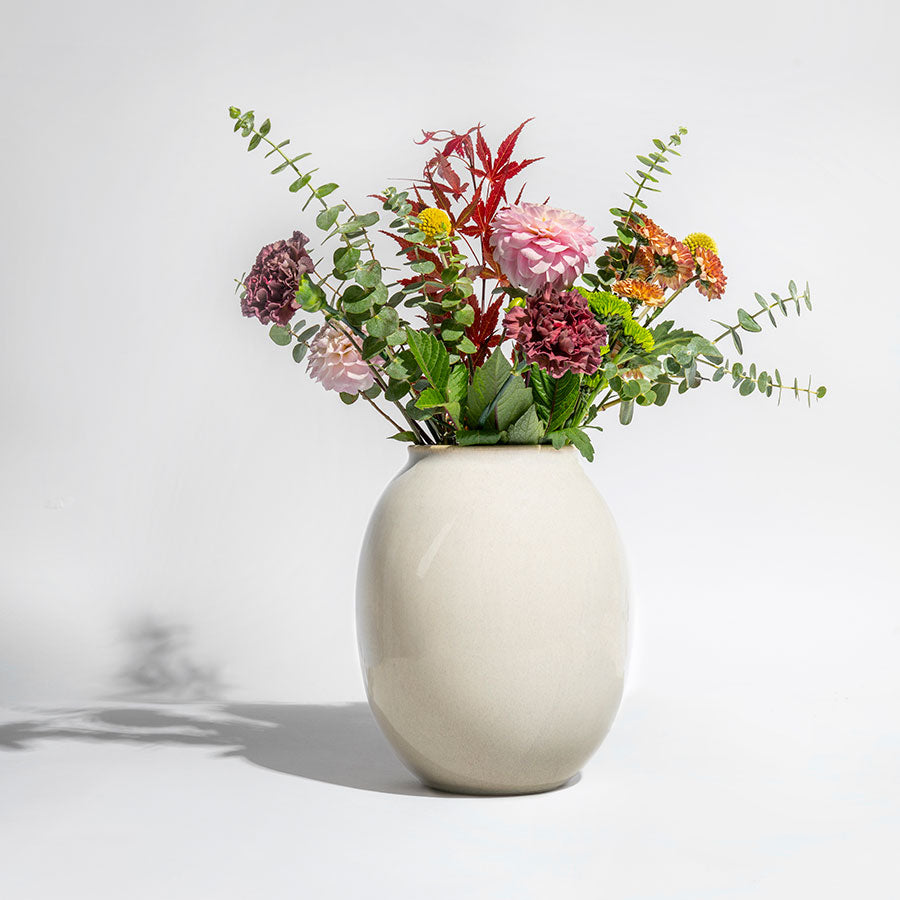 VASE SOFT 17,5X21,2 CM OFF-WHITE