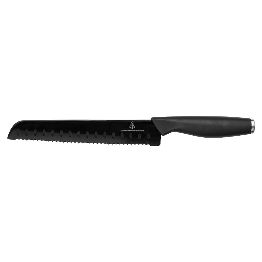 BRØDKNIV 21 CM SORT KNIVBLAD