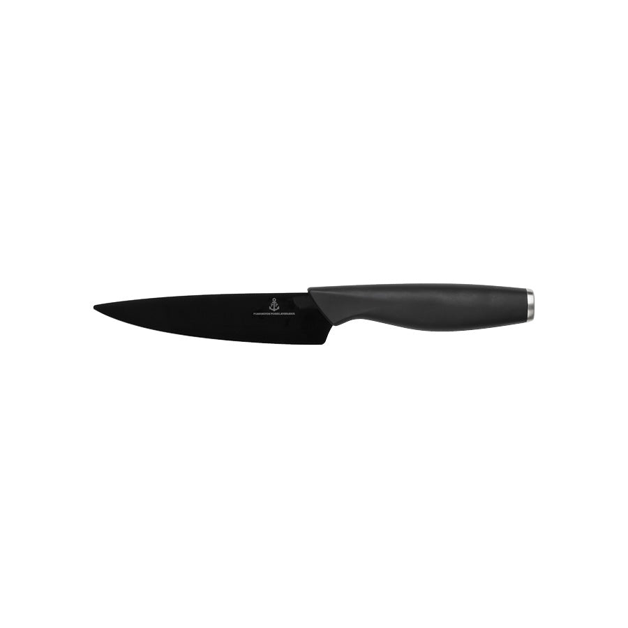 GRØNNSAKSKNIV 13 CM SORT KNIVBLAD