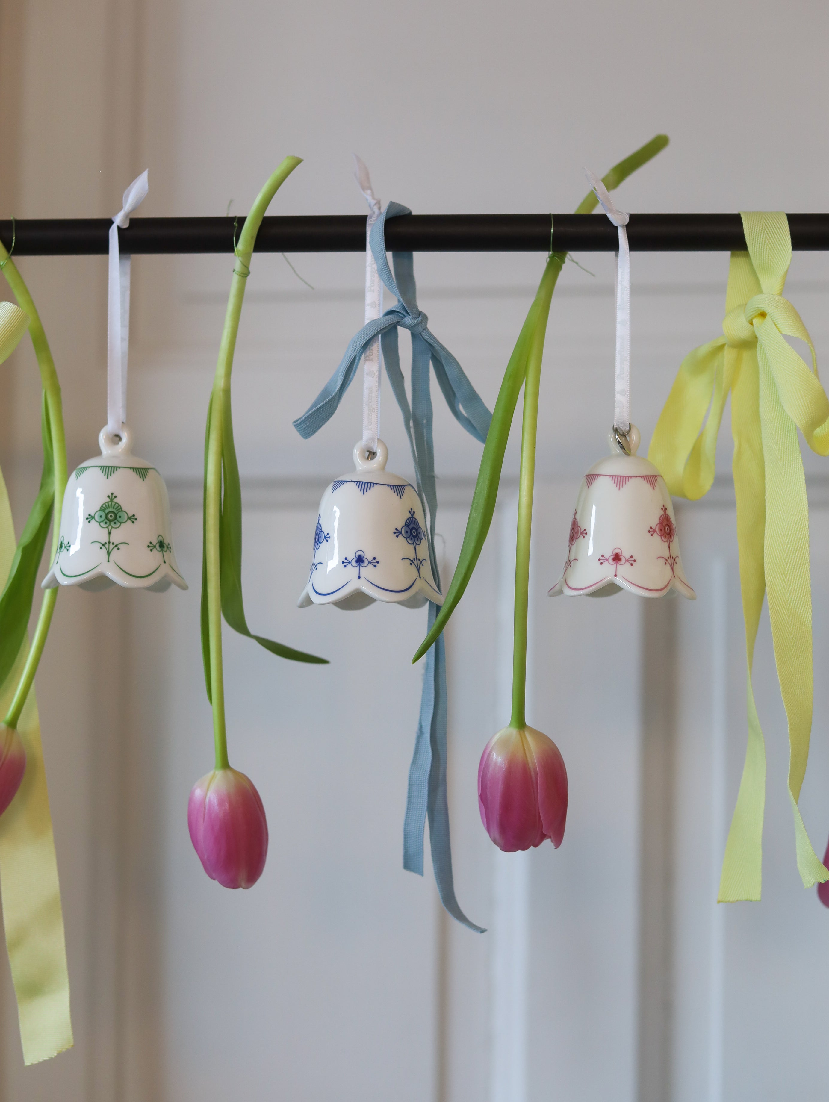 STRÅMØNSTERBJELLE ROSA 7 CM