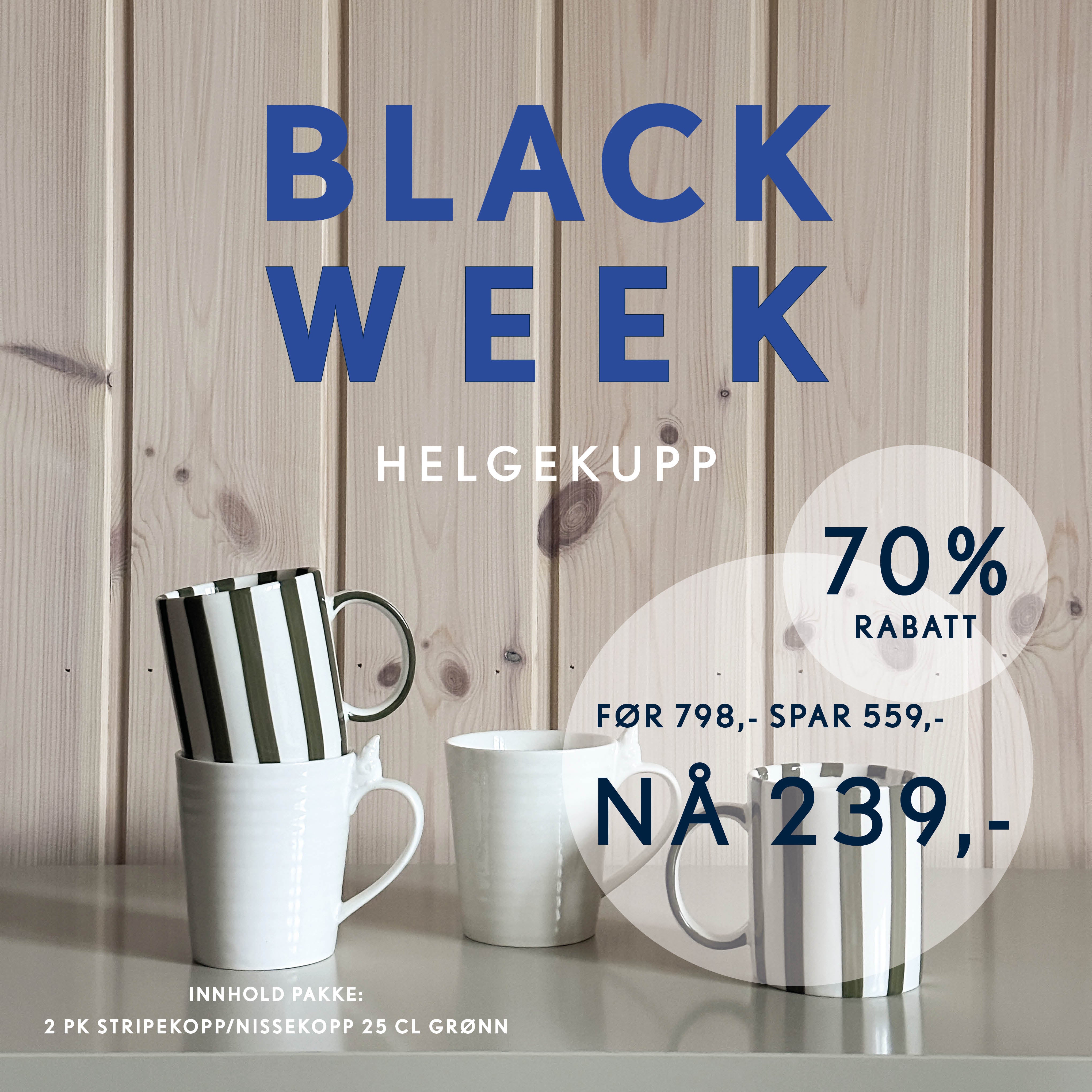 NISSE/STRIPEKRUS GRØNN PAKKE