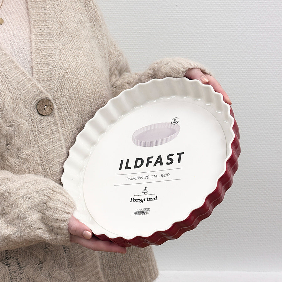 ILDFAST PAIFORM 28 CM RØD